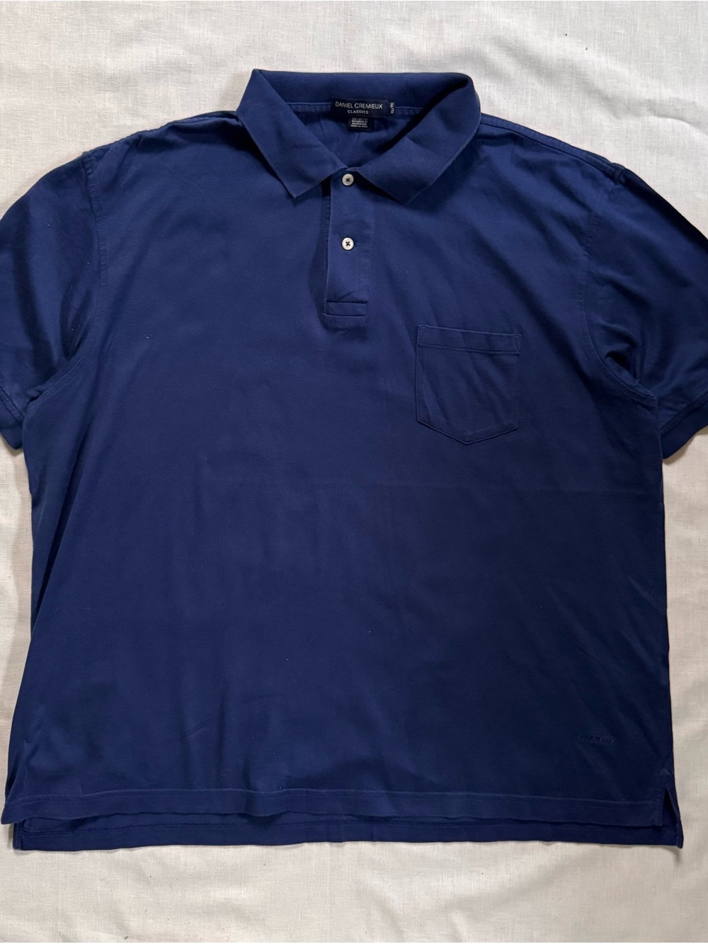 Daniel Cremieux Classics Boxy Fit Men's Deep Navy Pocket Polo